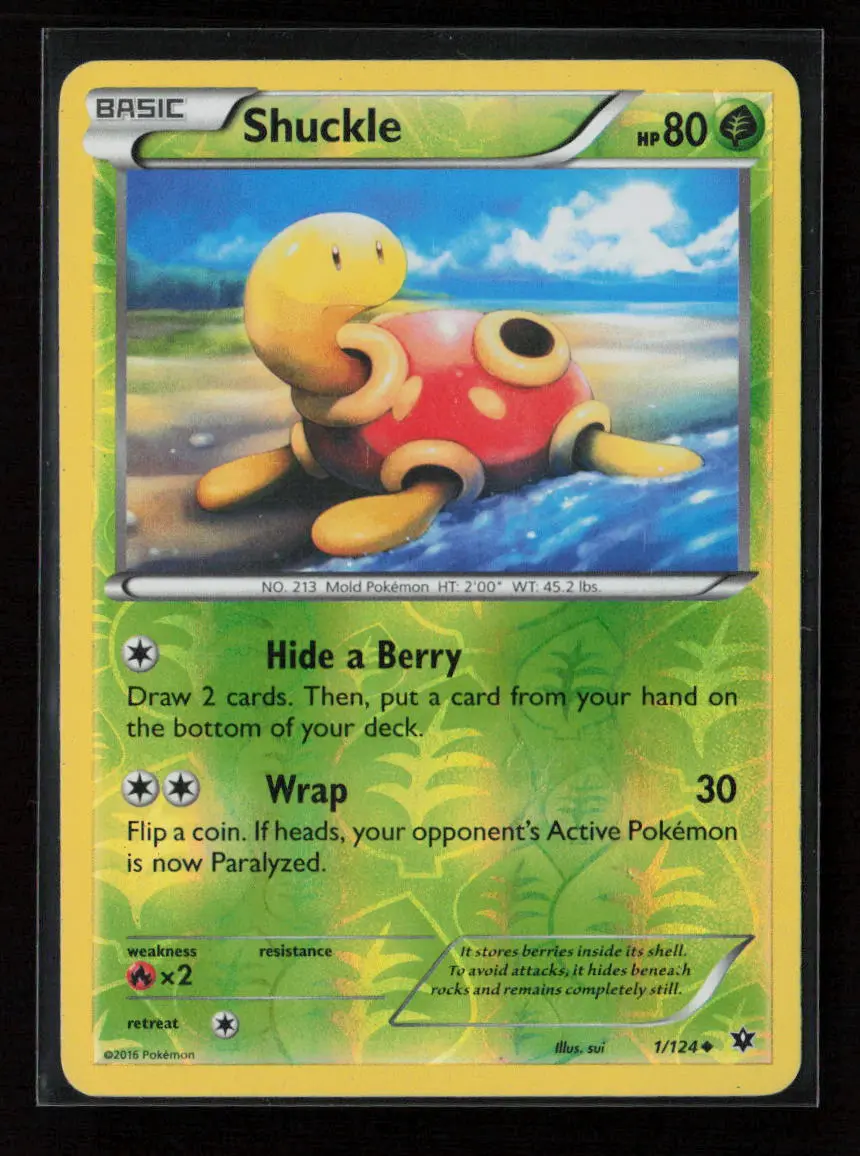 Shuckle Uncommon Xy - Fates Collide 1/124 Lp 1