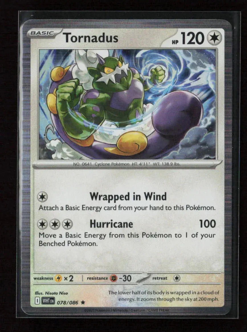 Tornadus Rare Sv: White Flare 078/086 Nm 1