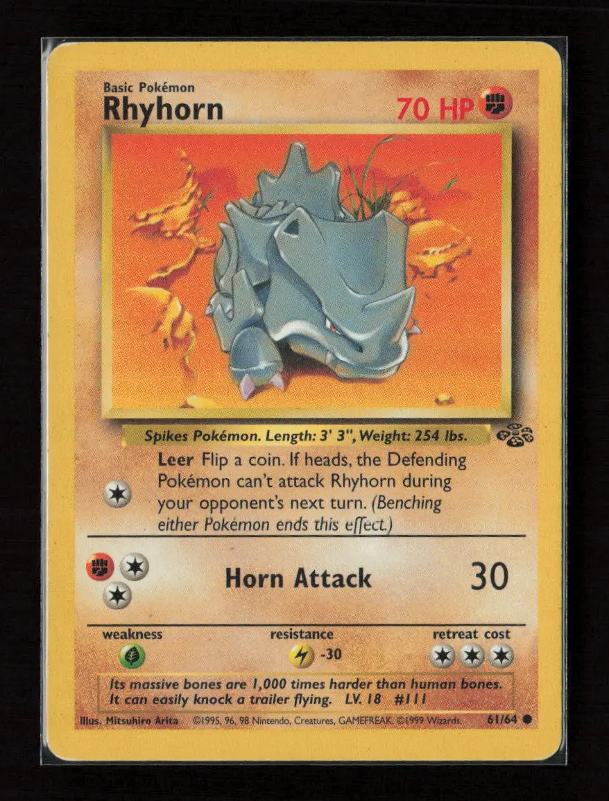 Rhyhorn Common Jungle 61/64 Lp 1