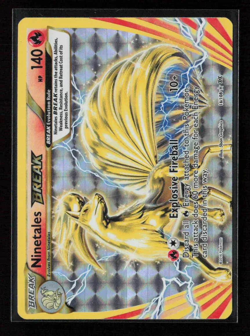 Ninetales Break Rare Break Xy - Evolutions 16/108 Lp 1