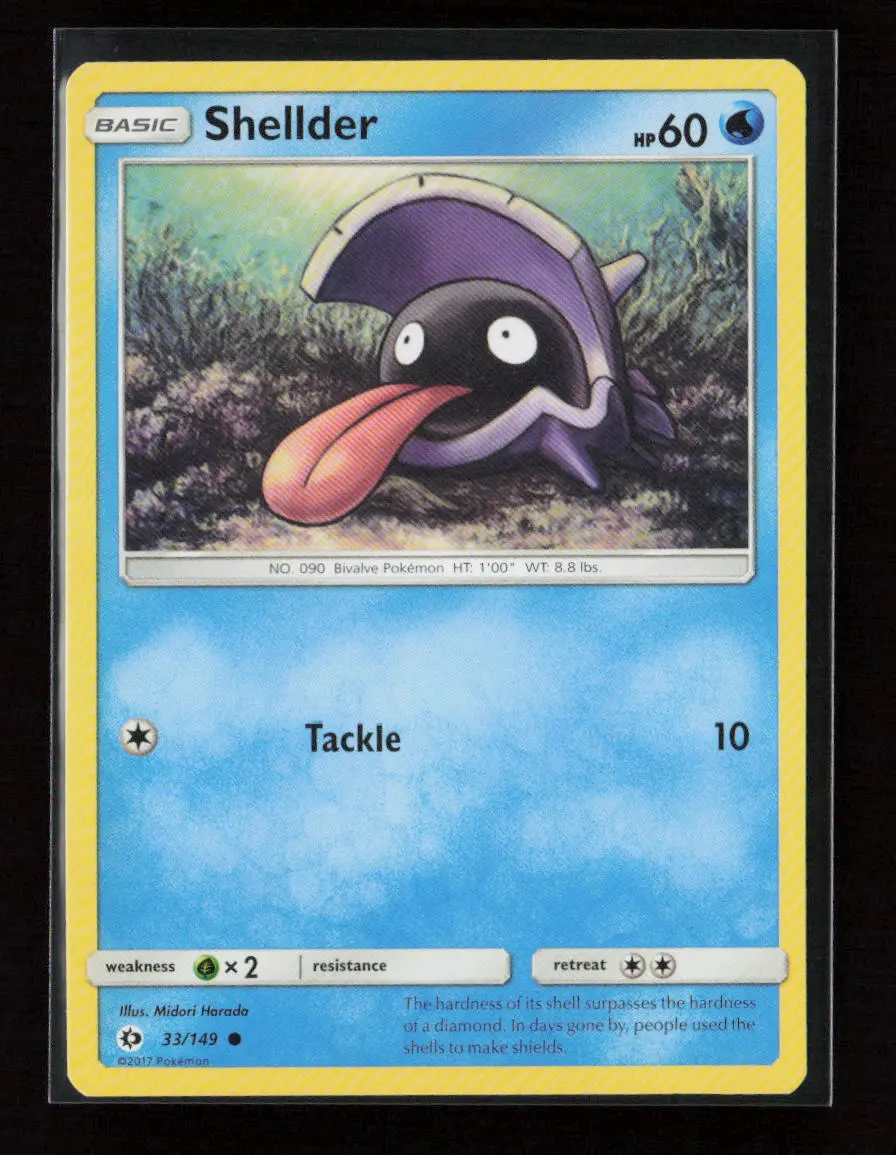 Shellder Common Sm Base Set 33/149 Lp 1