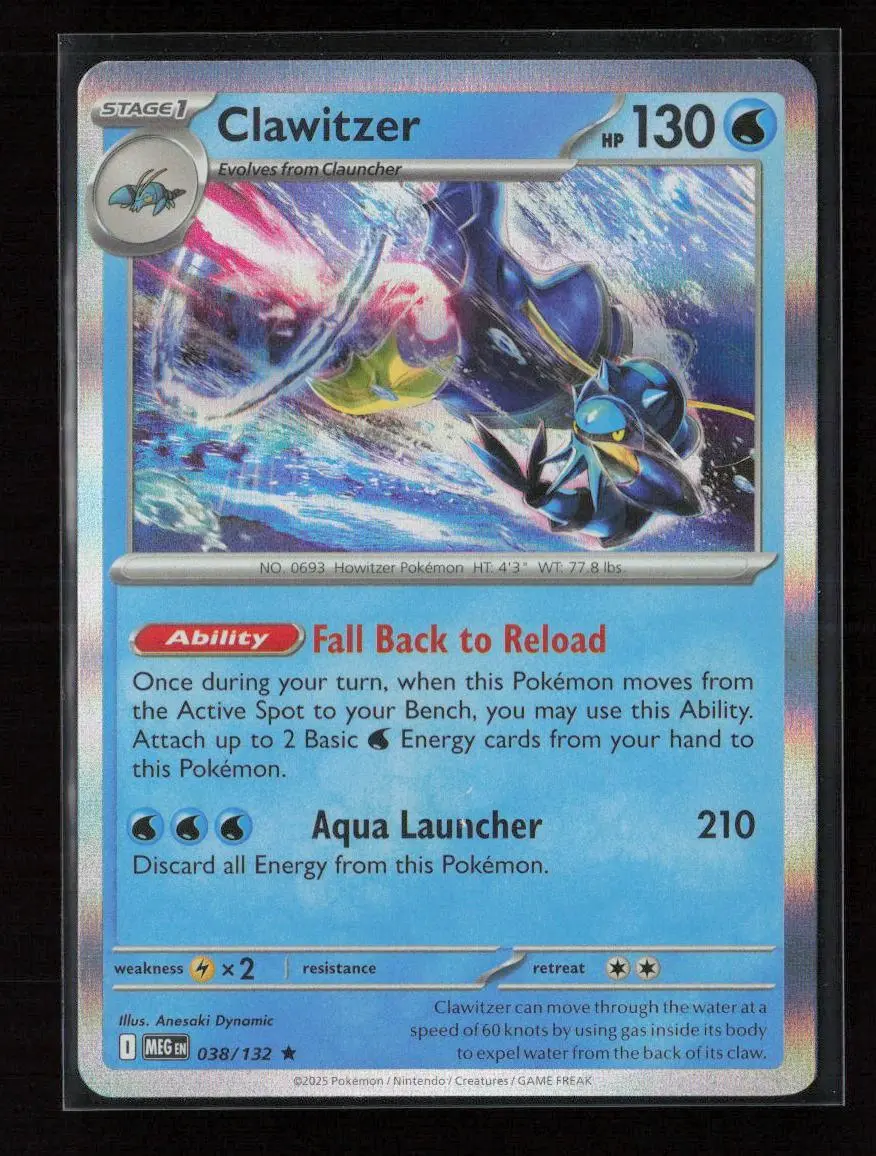 Clawitzer - Rare Me01: Mega Evolution 038/132 Nm 1