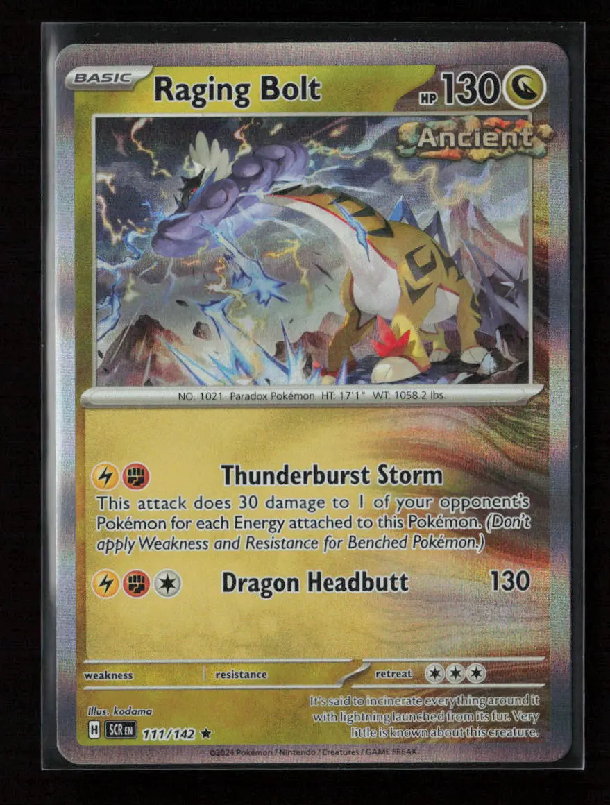 Raging Bolt Rare Sv07: Stellar Crown 111/142 Nm 1