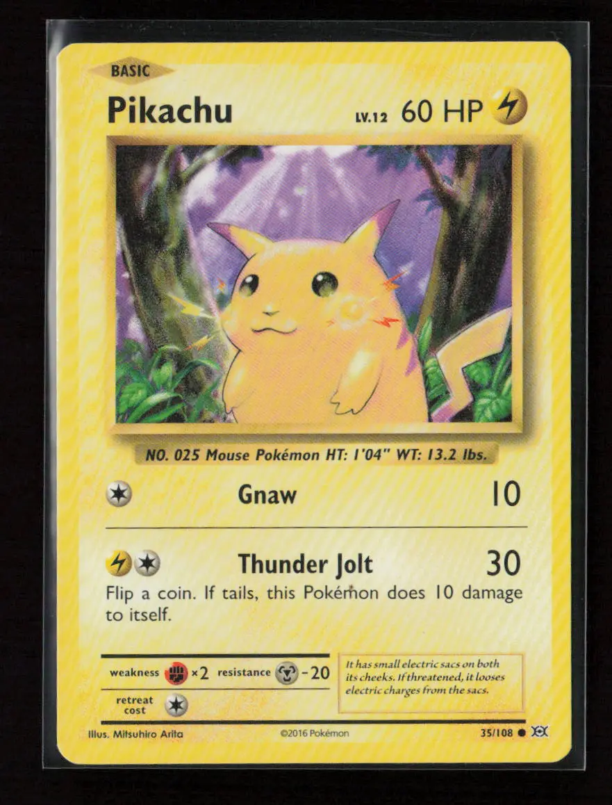 Pikachu Common Xy - Evolutions 35/108 Lp 1