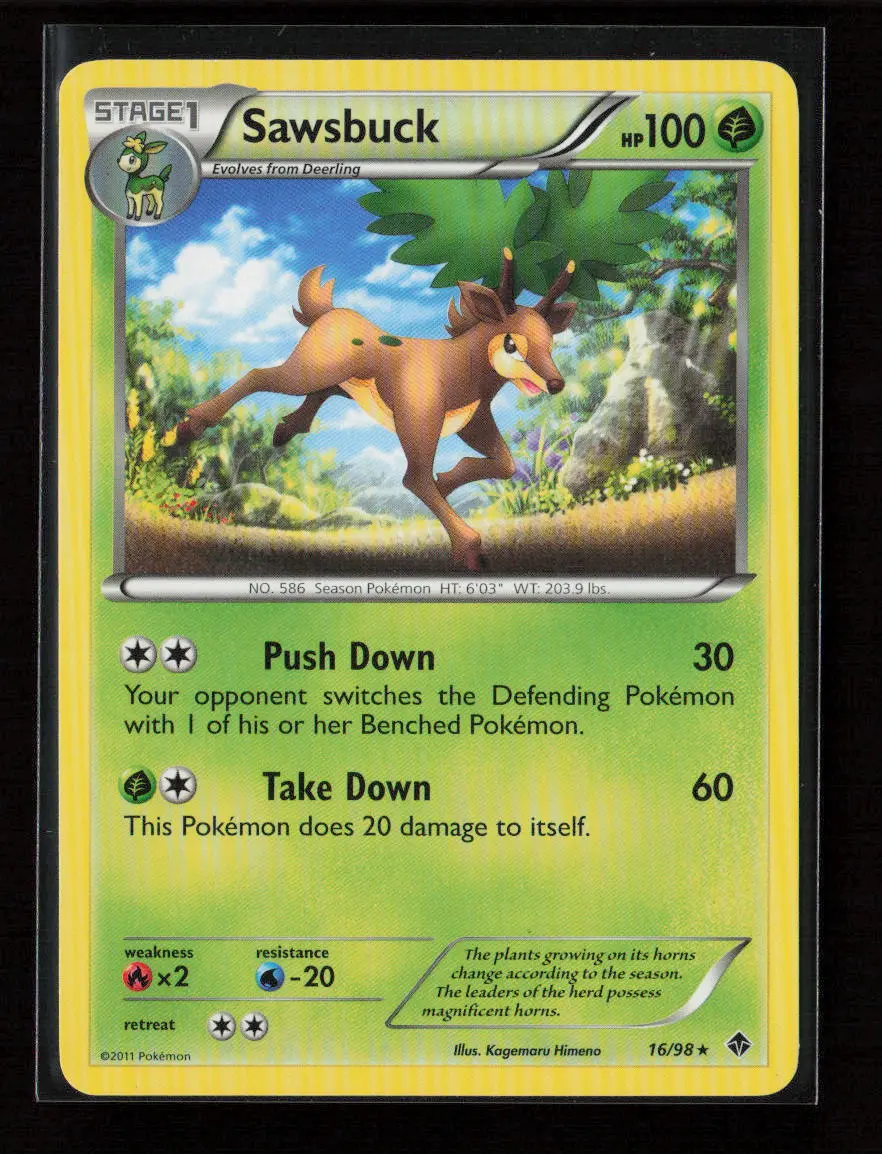 Sawsbuck Rare Emerging Powers 16/98 Lp 1