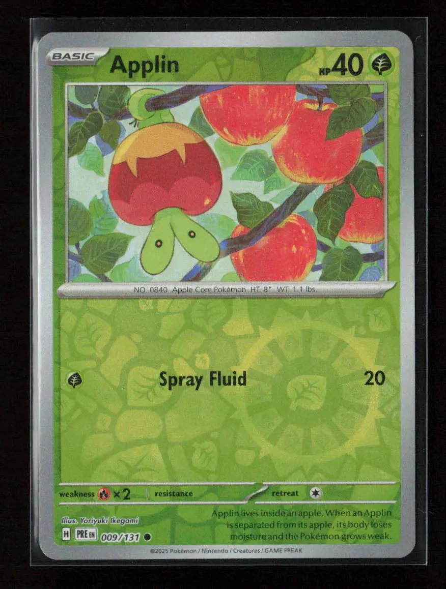 Applin Common Sv: Prismatic Evolutions 009/131 Nm 1