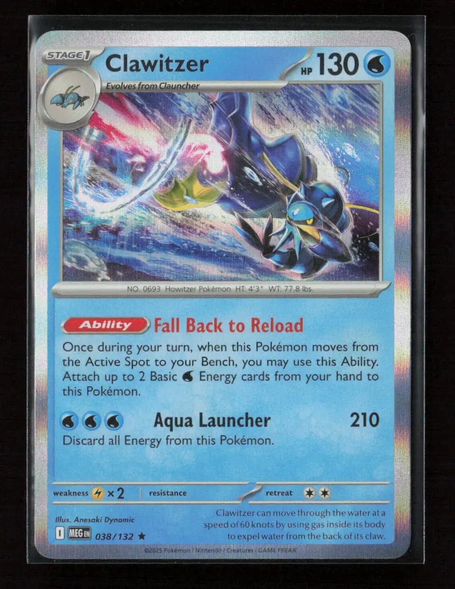 Clawitzer - Rare Me01: Mega Evolution 038/132 Nm 1