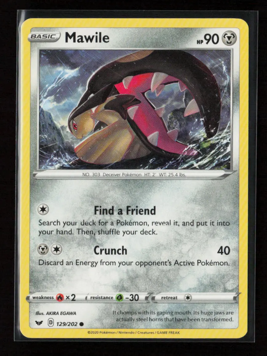 Mawile Common Swsh01: Sword & Shield Base Set 129/202 Lp 1
