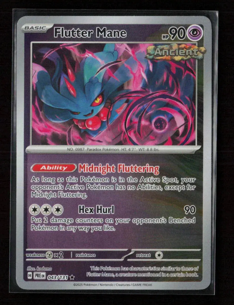 Flutter Mane Rare Sv: Prismatic Evolutions 043/131 Nm 1