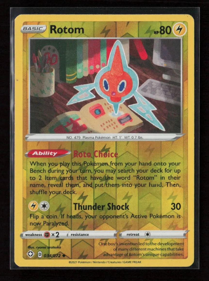 Rotom Uncommon Shining Fates 034/072 Lp 1