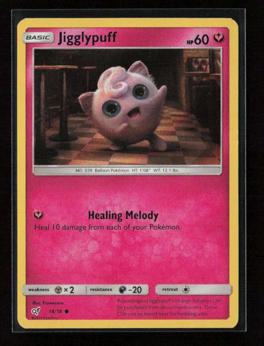 Jigglypuff (Holo Common) Common Detective Pikachu 14/18 Nm 1