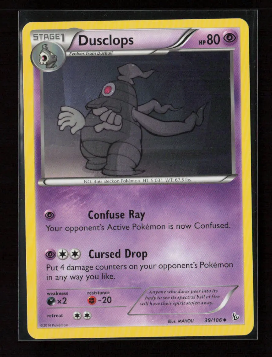 Dusclops Uncommon Xy - Flashfire 39/106 Lp 1