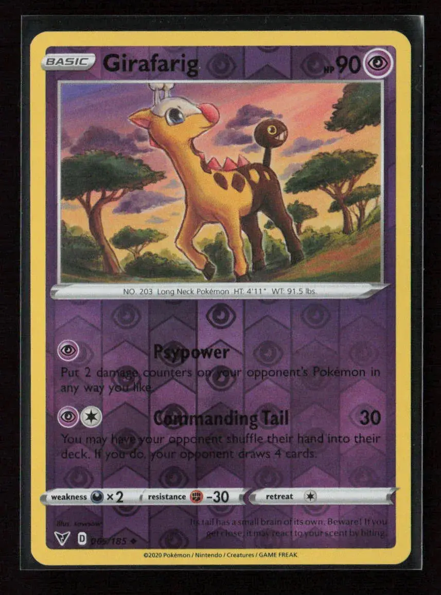 Girafarig Uncommon Swsh04: Vivid Voltage 065/185 Nm 1