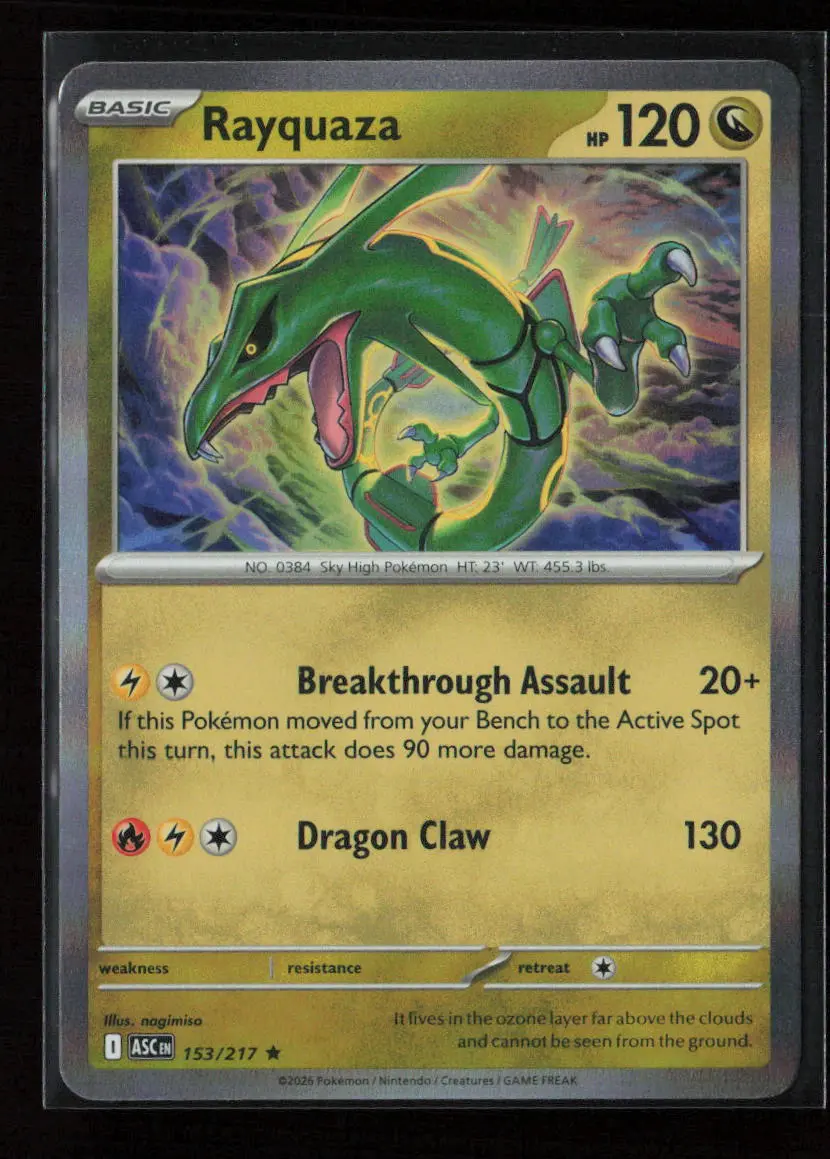 Rayquaza Rare Me: Ascended Heroes 153/217 Nm 1