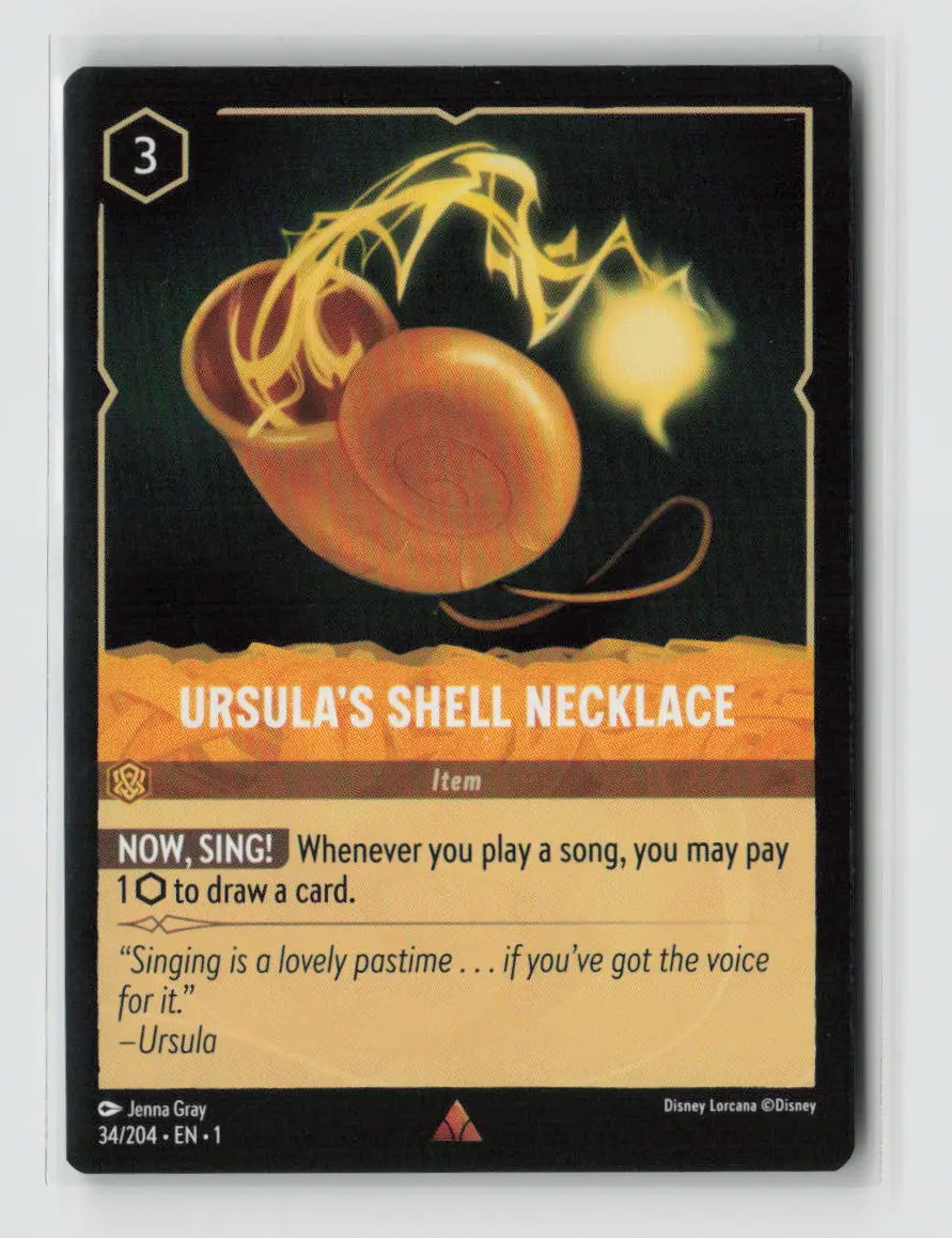 Ursula's Shell Necklace Rare The First Chapter 34/204 Nm 1