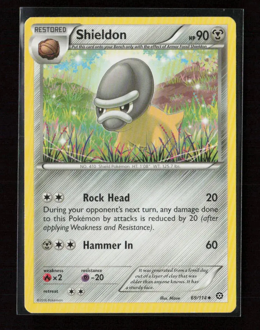 Shieldon Uncommon Xy - Steam Siege 69/114 Lp 1