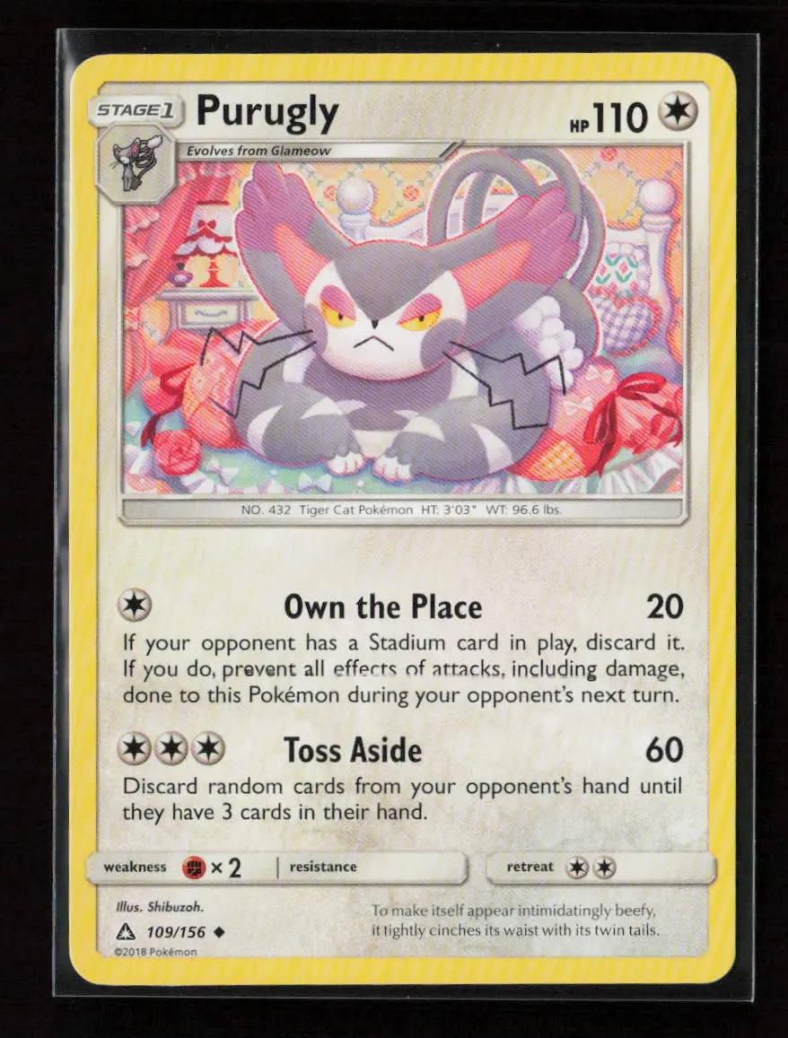 Purugly Uncommon Sm - Ultra Prism 109/156 Nm 1