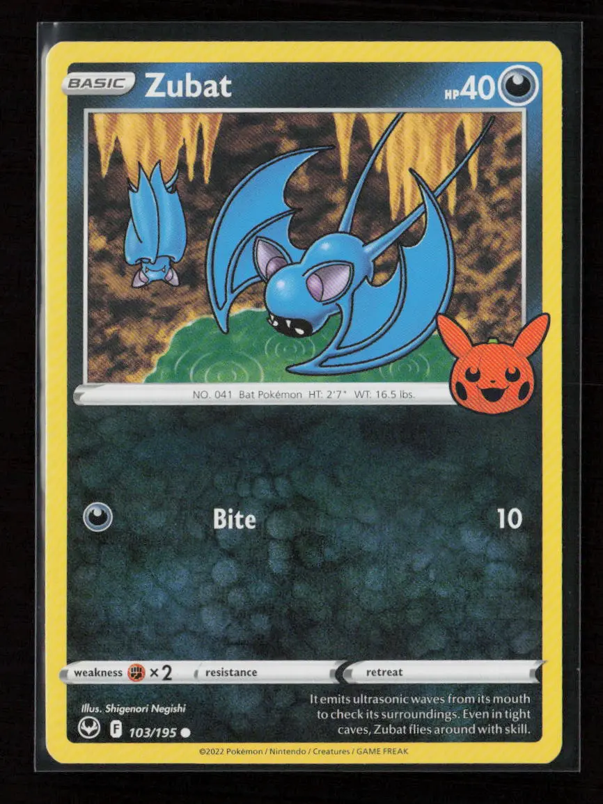 Zubat Common Trick Or Trade Booster Bundle 2023 103/195 Lp 1