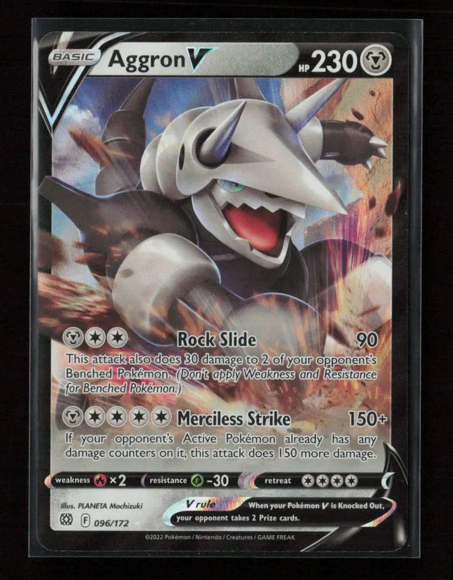 Aggron V Ultra Rare Swsh09: Brilliant Stars 096/172 Nm 1