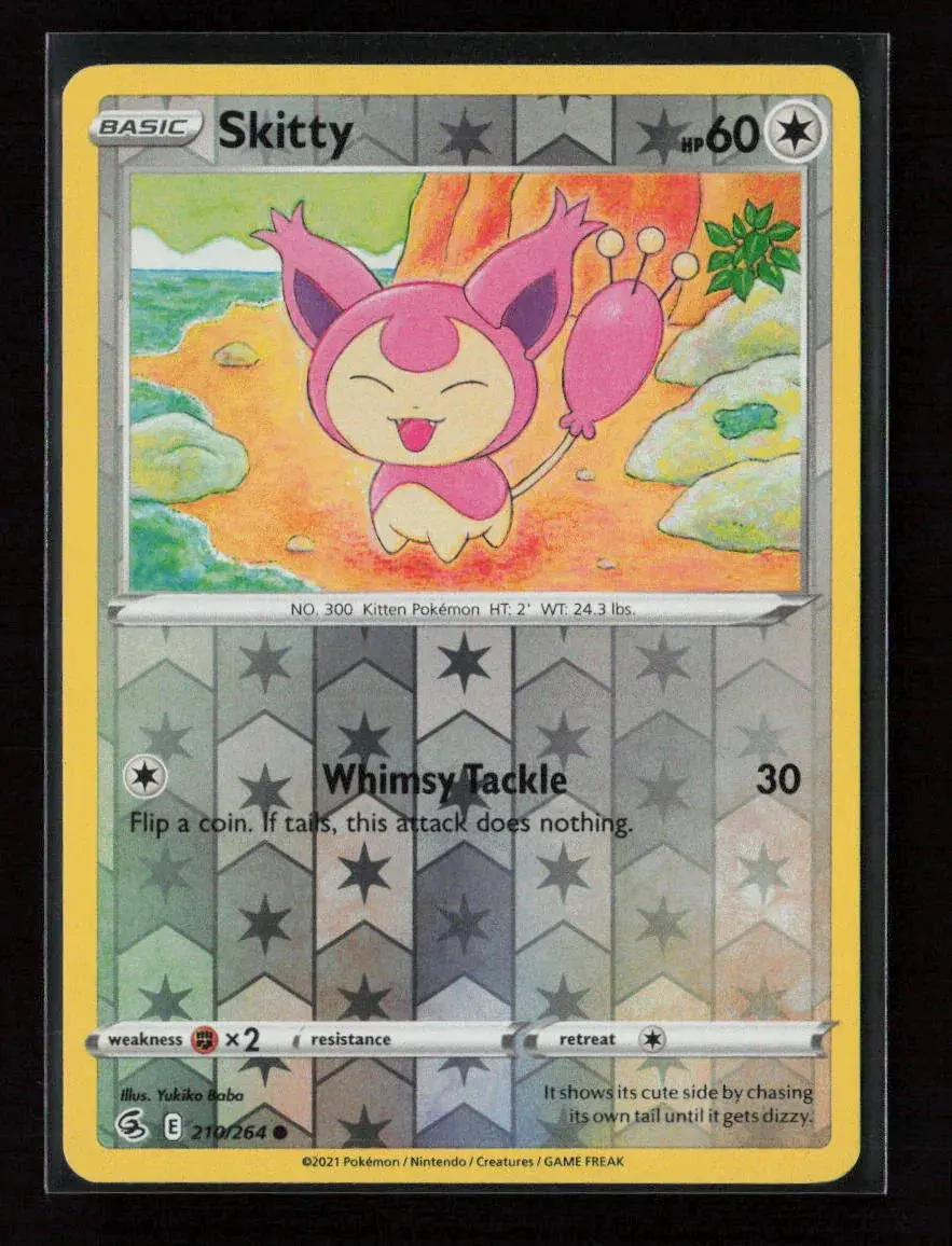 Skitty Common Swsh08: Fusion Strike 210/264 Lp 1
