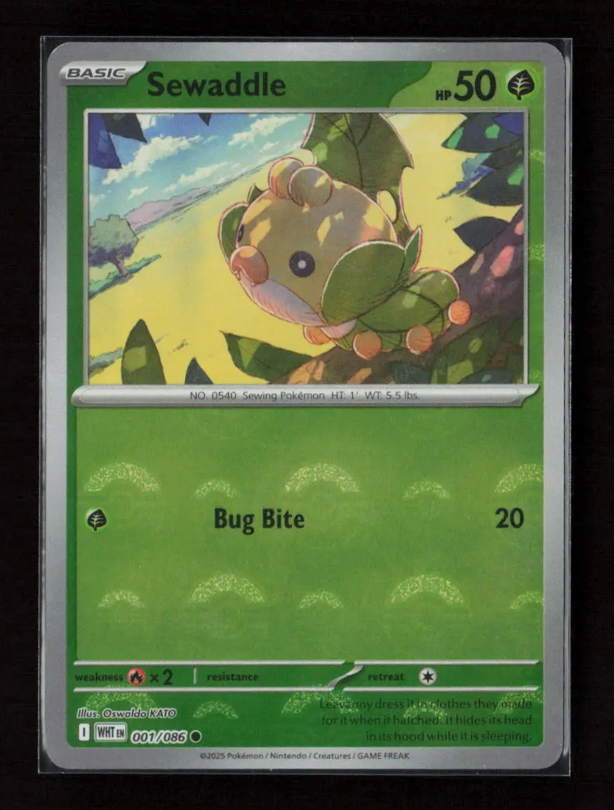 Sewaddle (Poke Ball Pattern) Common Sv: White Flare 001/086 Nm 1