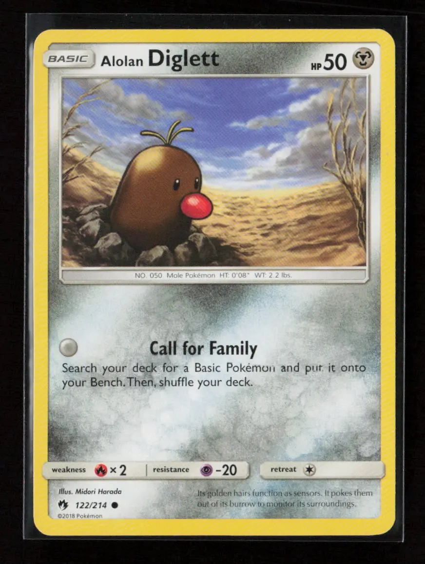 Alolan Diglett Common Sm - Lost Thunder 122/214 Lp 1
