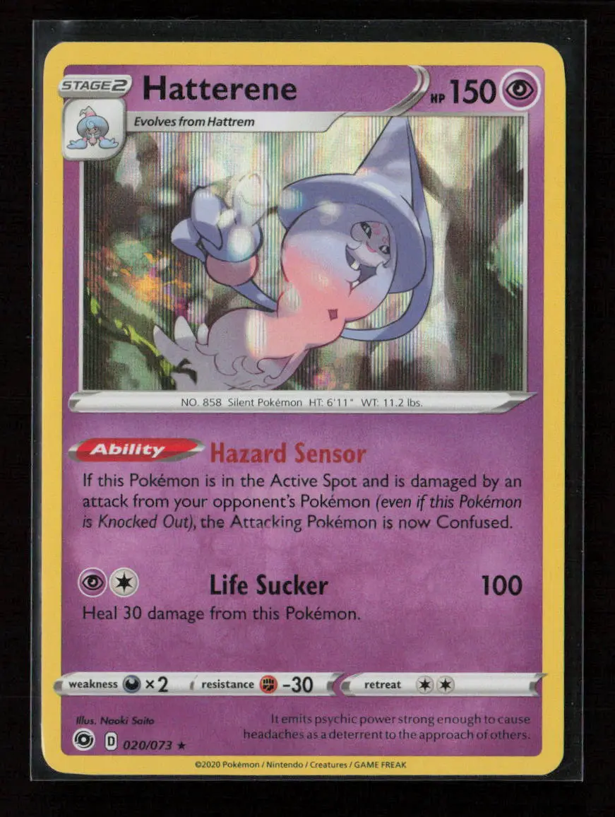 Hatterene Holo Rare Champion's Path 20/73 Nm 1