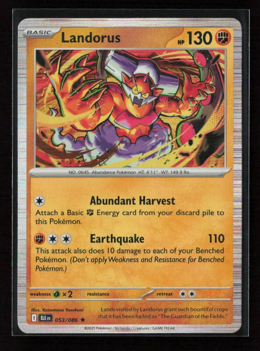 Landorus Rare Sv: Black Bolt 053/086 Nm 1