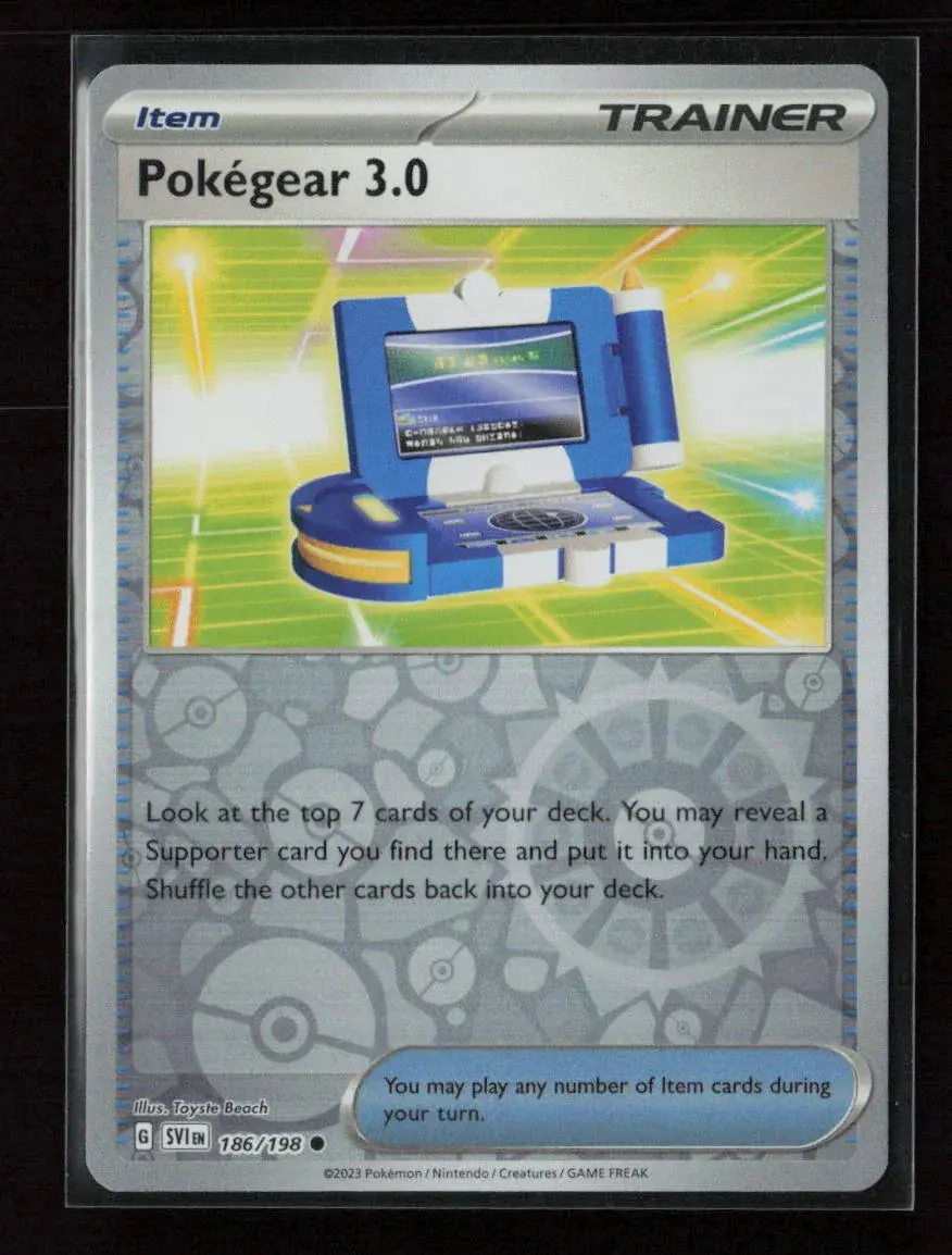 Pokegear 3.0 Common Sv01: Scarlet & Violet Base Set 186/198 Nm 1