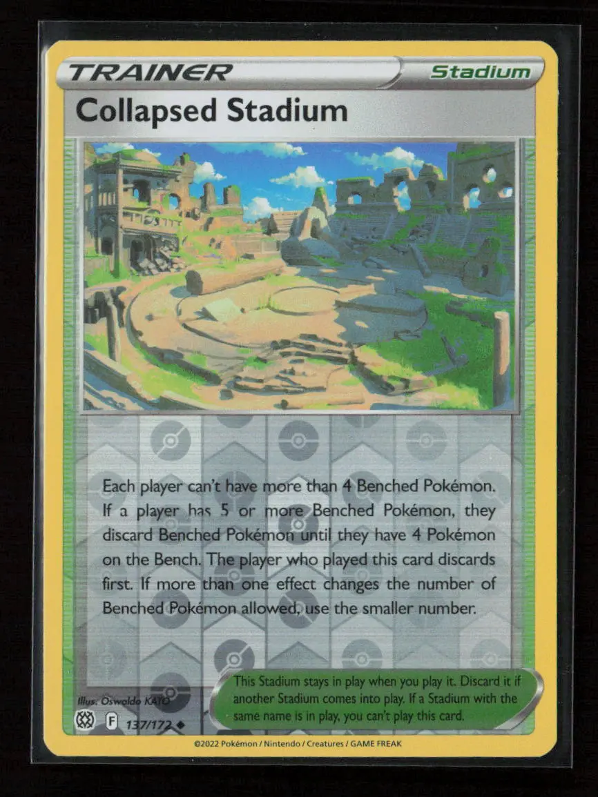 Collapsed Stadium Uncommon Swsh09: Brilliant Stars 137/172 Nm 1
