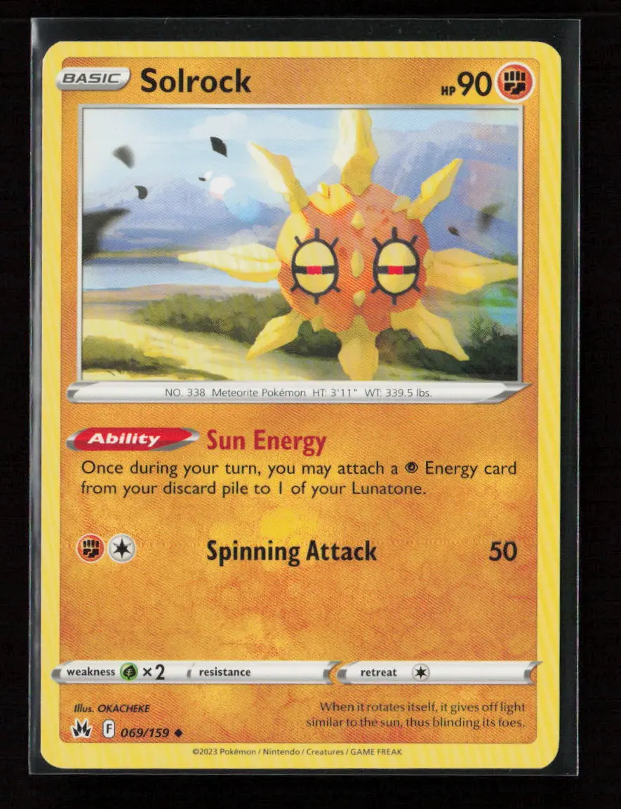 Solrock Uncommon Crown Zenith 069/159 Lp 1