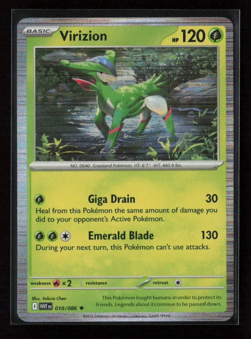Virizion Rare Sv: White Flare 010/086 Nm 1