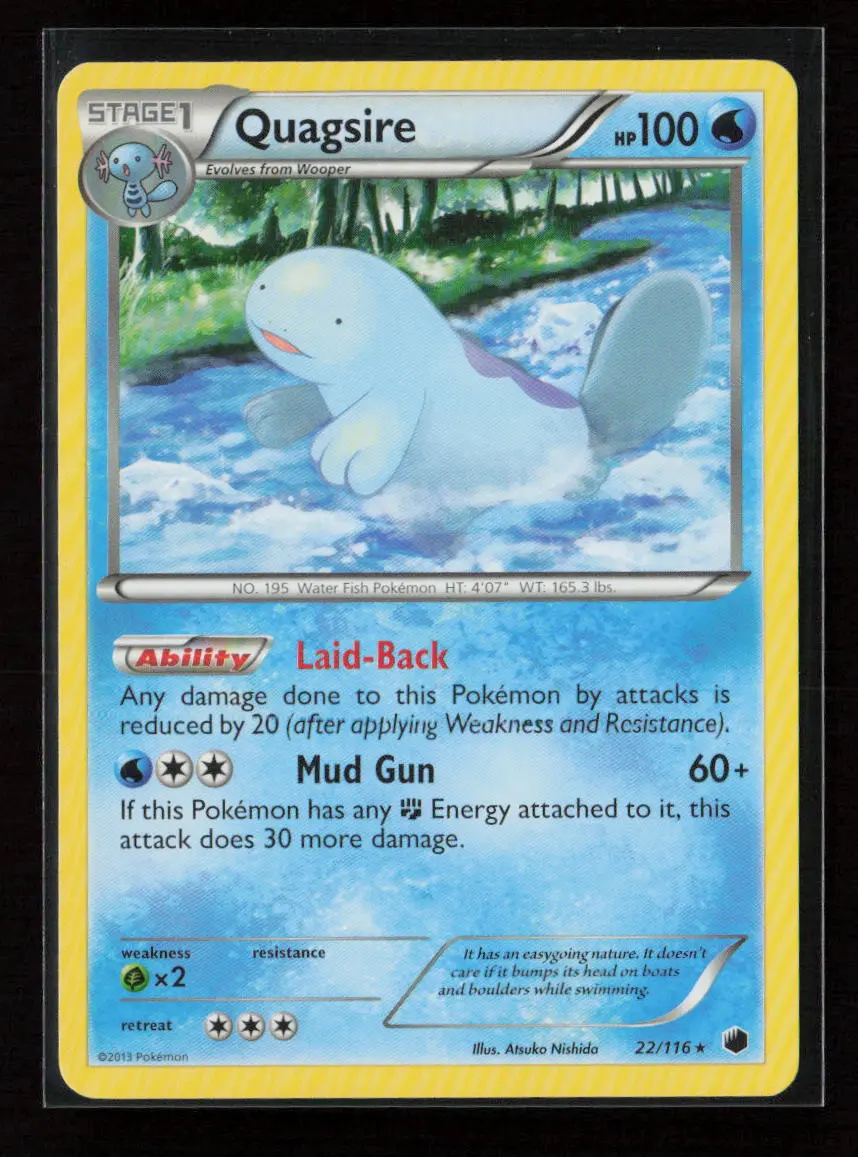 Quagsire Rare Plasma Freeze 22/116 Lp 1