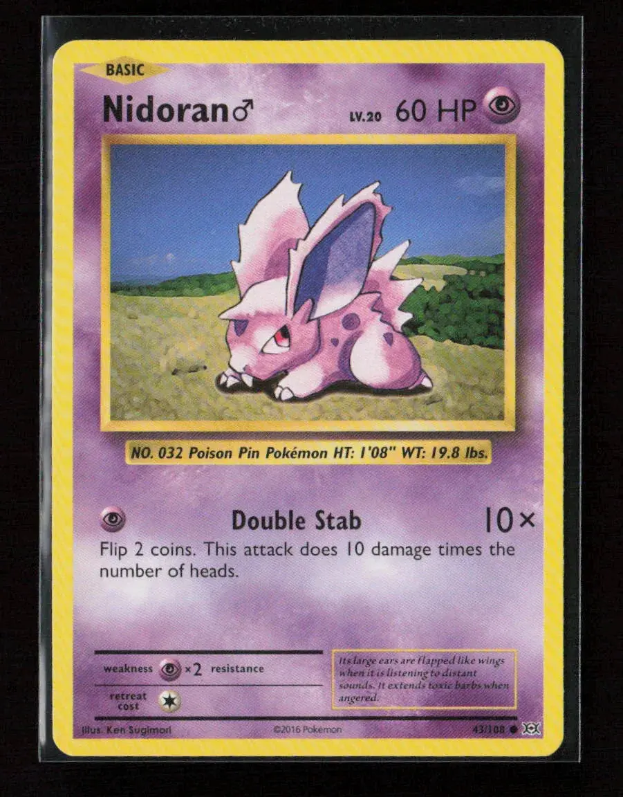 Nidoran M Common Xy - Evolutions 43/108 Nm 1