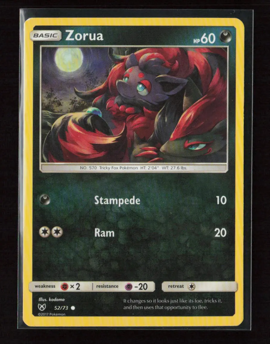 Zorua Common Shining Legends 52/73 Lp 1