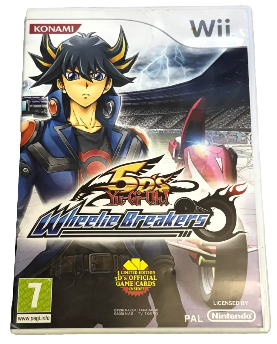 Yu-Gi-Oh! 5D's Wheelie Breakers Nintendo Wii Pal *Complete* (Preowned) 1