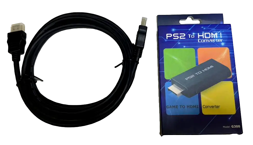 Ps2 To Hdmi Video Converter And Hdmi Cable *Brand New* Playstation 2 1