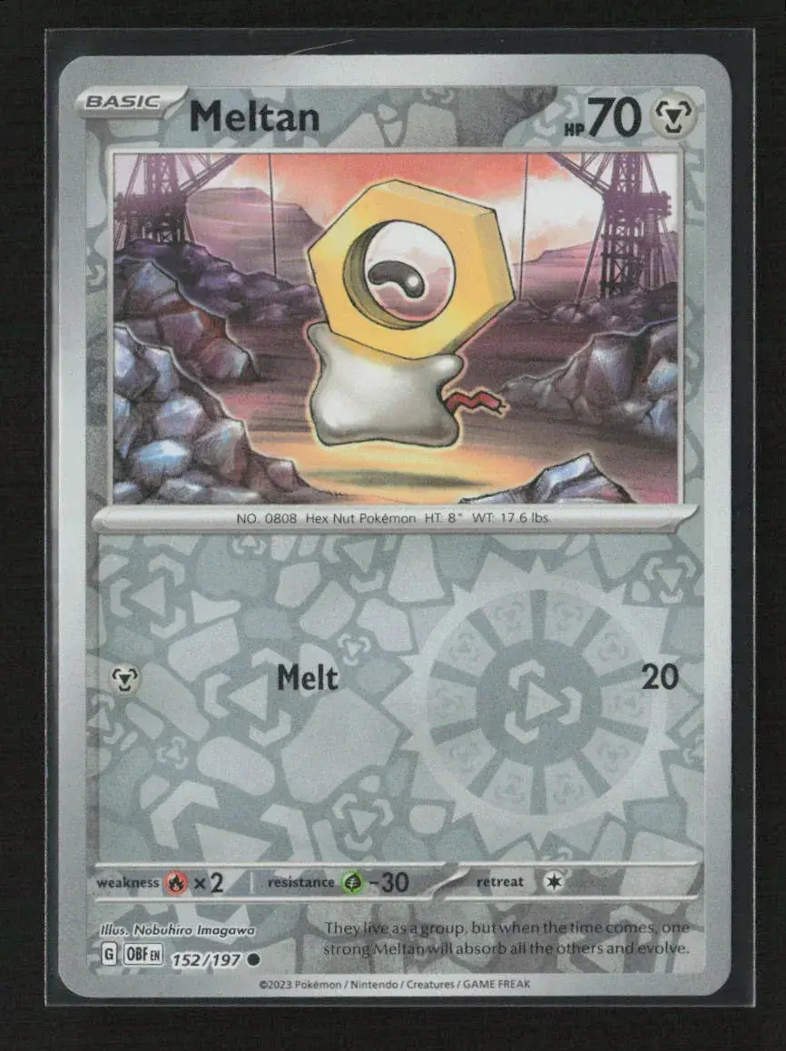 Meltan Common Sv03: Obsidian Flames 152/197 Nm 1