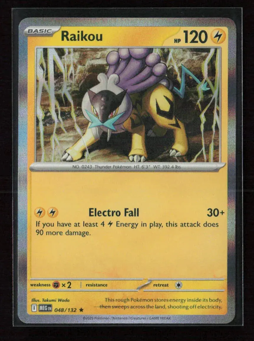 Raikou Rare Me01: Mega Evolution 048/132 Nm 1