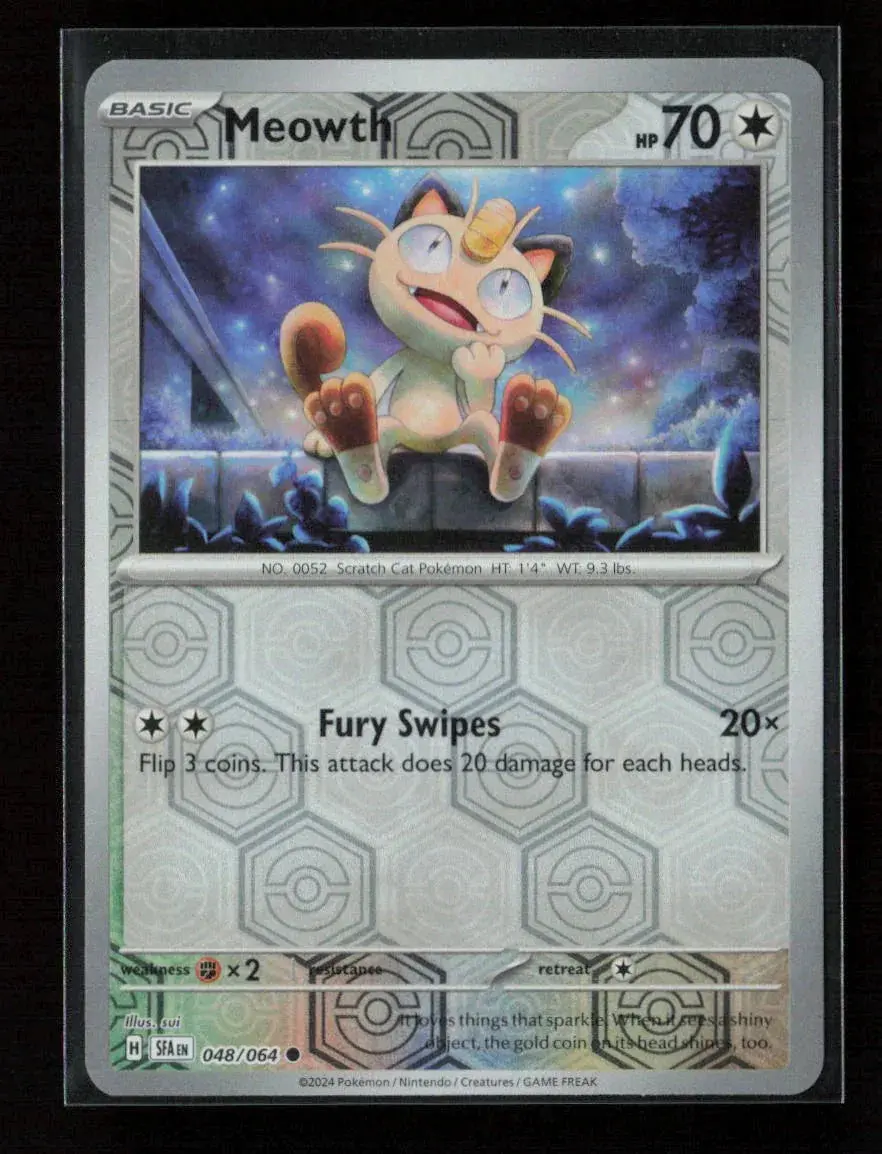 Meowth Common Sv: Shrouded Fable 048/064 Nm 1
