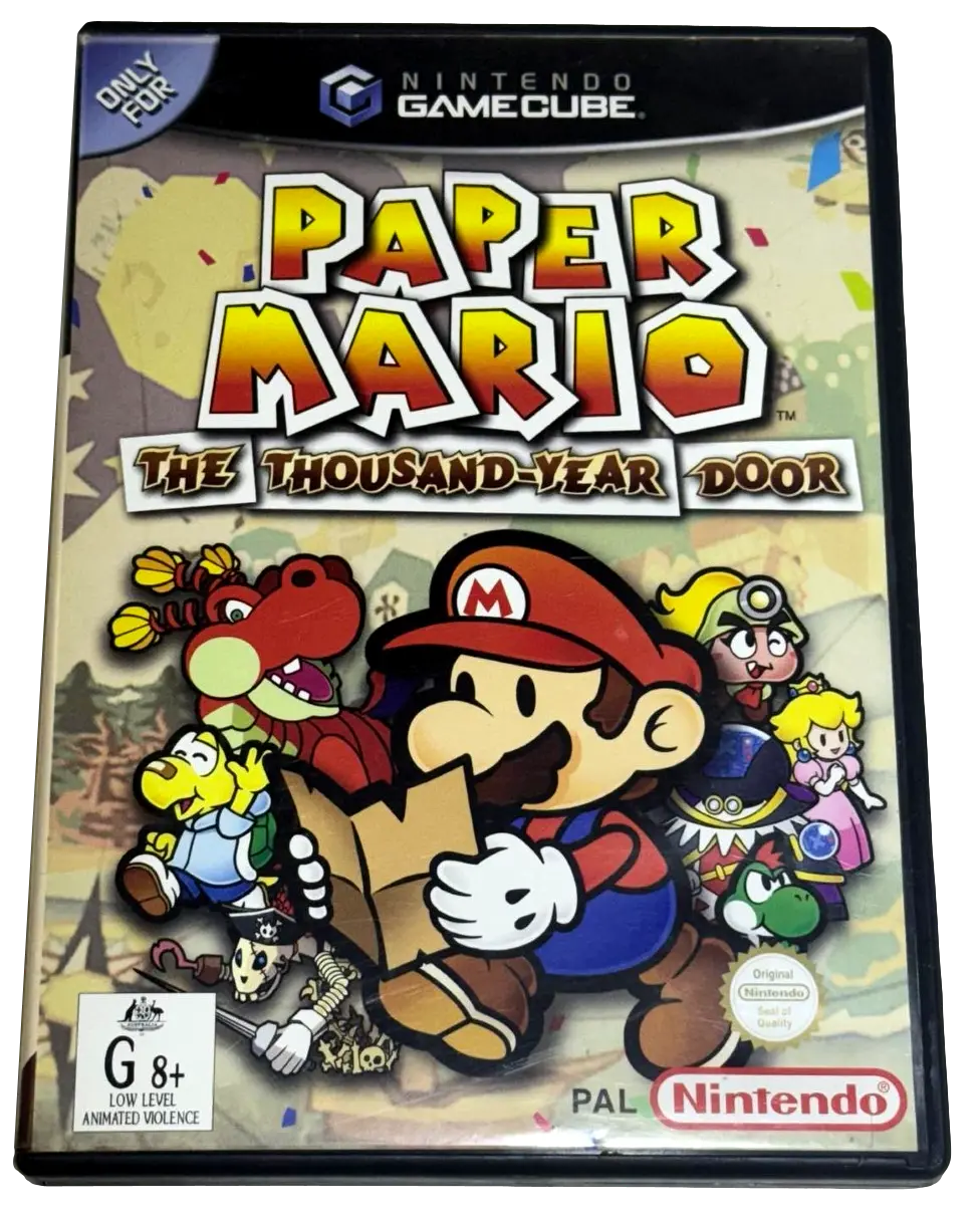 Paper Mario The Thousand Year Door Nintendo Gamecube Pal *Complete* (Preowned) 1