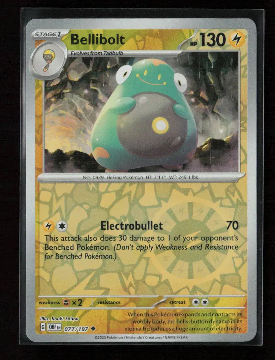 Bellibolt - Uncommon Sv03: Obsidian Flames 077/197 Nm 1
