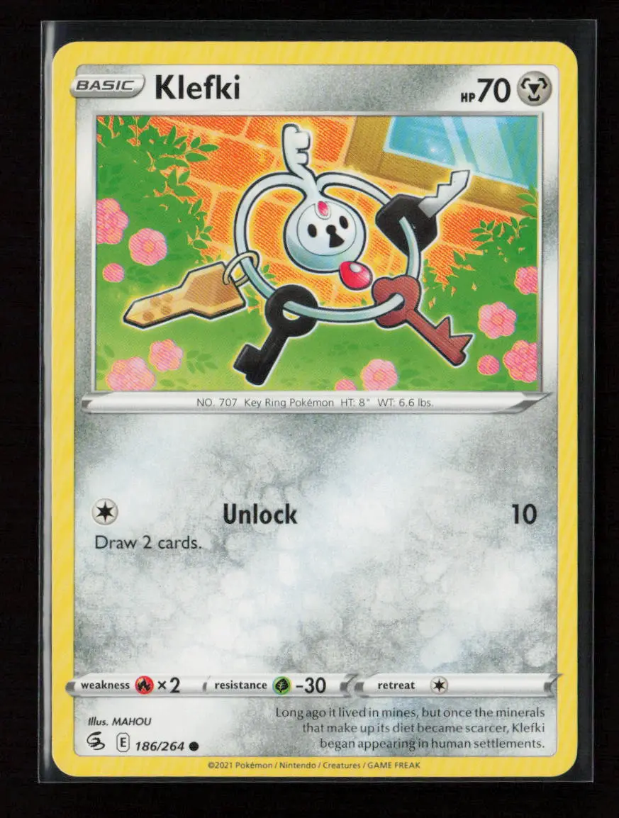 Klefki Common Swsh08: Fusion Strike 186/264 Lp 1