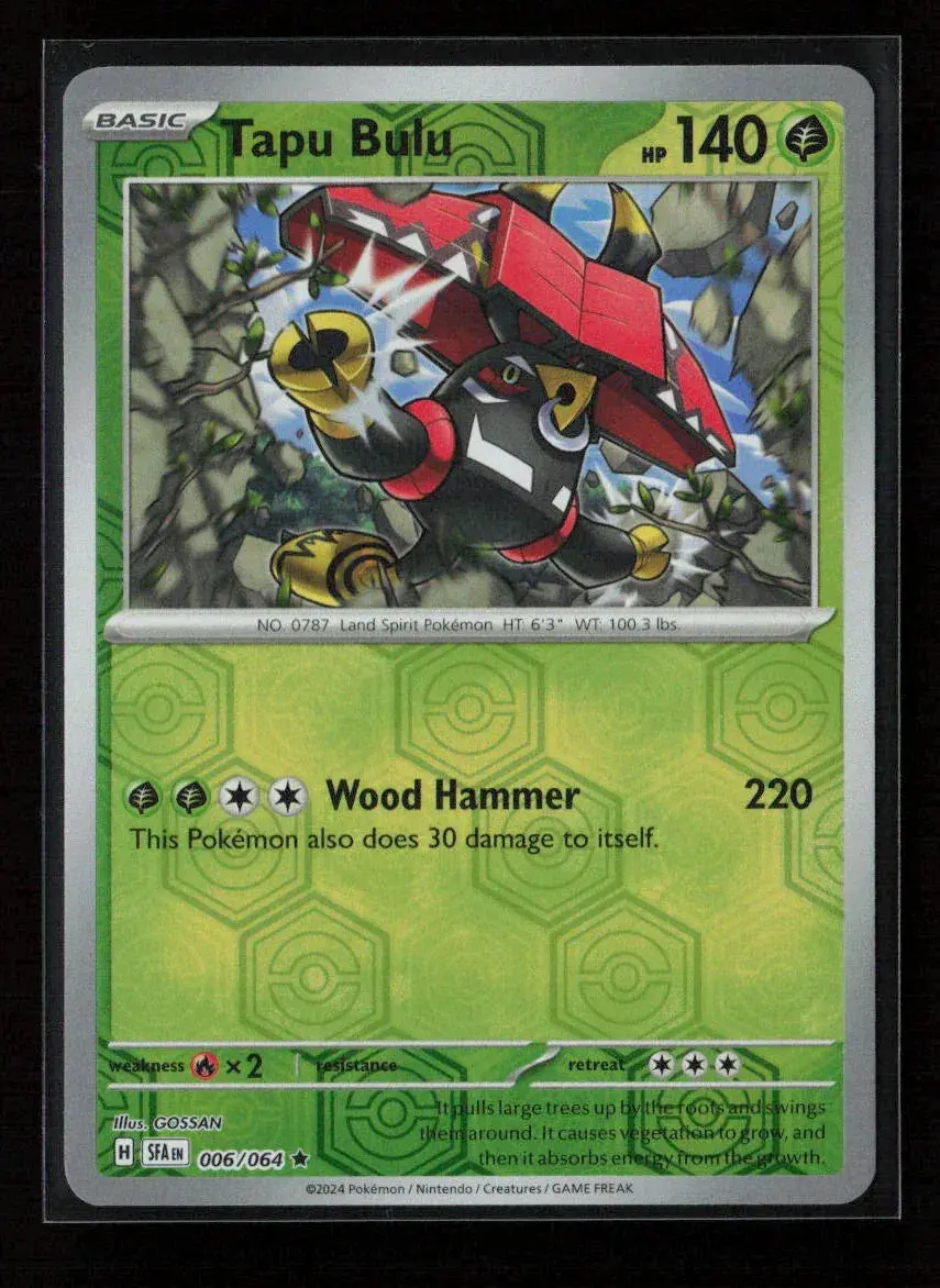 Tapu Bulu - Rare Sv: Shrouded Fable 006/064 Nm 1