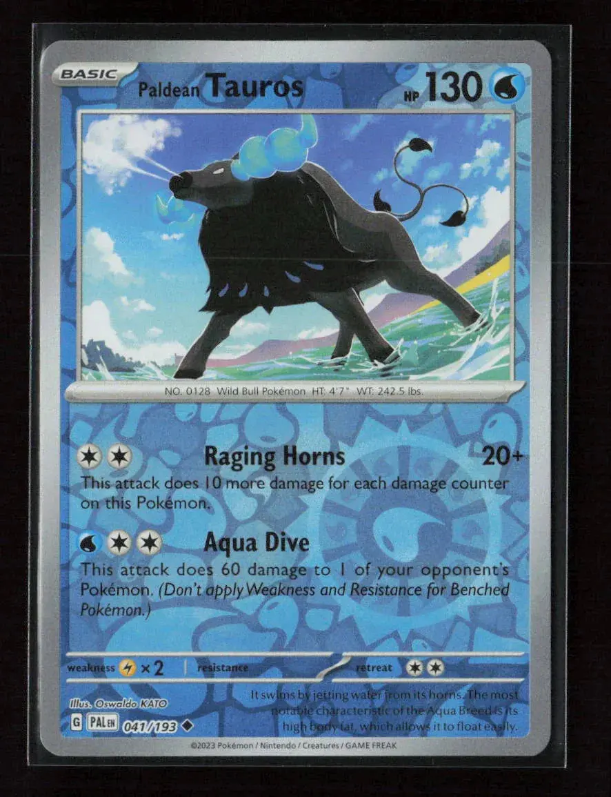 Paldean Tauros - Uncommon Sv02: Paldea Evolved 041/193 Nm 1