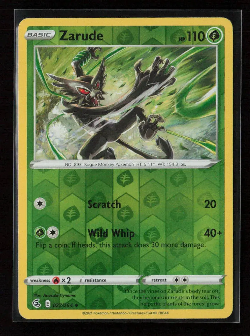 Zarude Uncommon Swsh08: Fusion Strike 027/264 Nm 1