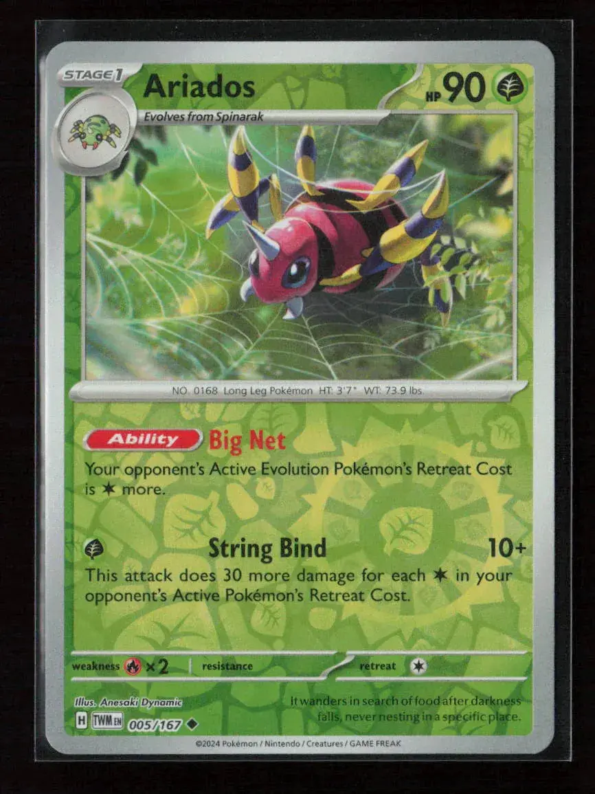 Ariados Uncommon Sv06: Twilight Masquerade 005/167 Nm 1