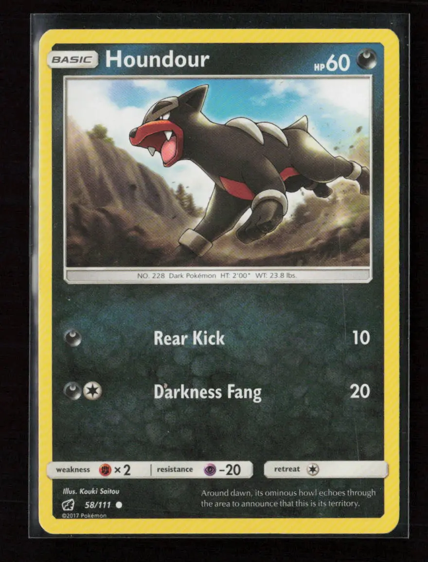 Houndour Common Sm - Crimson Invasion 58/111 Lp 1