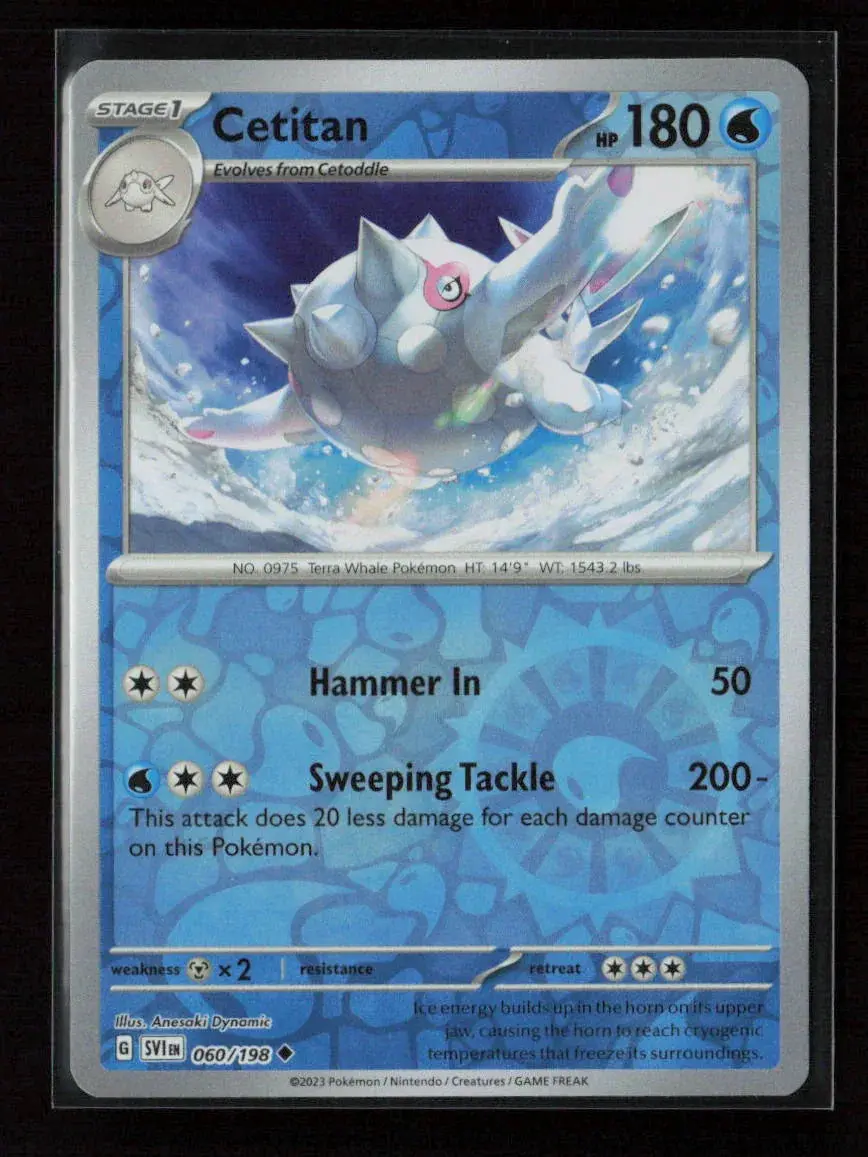 Cetitan Uncommon Sv01: Scarlet & Violet Base Set 060/198 Nm 1