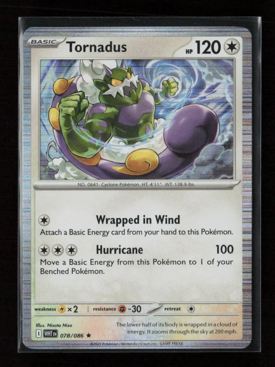 Tornadus Rare Sv: White Flare 078/086 Nm 1